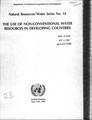Use of Non-conventional Water Resources in Developing Countries