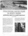 Prolonging water-flow in Negev Wadis