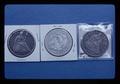 Three 1870 United States dollar coins, 1981