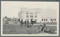 Machine gun training on campus, circa 1919