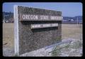 Oregon State University Marine Science Center sign, Newport, Oregon, circa 1969