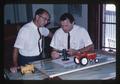 Dr. Jeff Rodgers and Dean Booster at drafting board, 1965