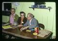 Fred Quick, Wayne Hawke, and Frosty Hamilton running bingo at Mid Valley Coin Club, Corvallis, Oregon, circa 1973