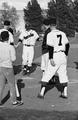 Allen McKeown (#7) congratulating runner