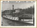 ""Bailey Gatzert"" at Cascade Locks - 1911 - on Roundtrip back to Portland