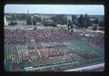 High school bands in Parker Stadium, Oregon State University, Corvallis, Oregon, 1975