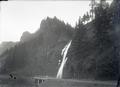 Horse Tail Falls and highway bridge over Horse Tail Creek