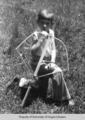 Donald Luther Flynn: boy with crossbow