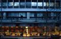 Science Library exterior at dusk