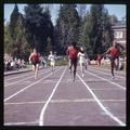 OSU sprinters competing against the University of Washington