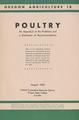 Oregon Agriculture: Poultry, August 1952