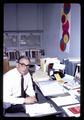 Oregon State University Science Education Department Chairman Dr. Stan Williamson in his office, Corvallis, Oregon, circa 1970