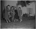 Ground breaking ceremony for the new addition to the Alpha Delta Pi house, 1958