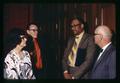 State President Chalmers Jones, Paul Weswig, and others at Oregon School Employees Association meeting, Oregon State University, Corvallis, Oregon, circa 1970