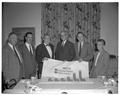 Legislature visit, Dr. A. L. Strand, Chancellor Richards, 1959