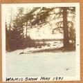 Wamic Snow, May 1971