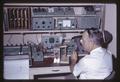 Joe K. Park with electronic laboratory equipment, 1967