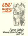 1981-1982 Oregon State University Women's Softball Media Guide