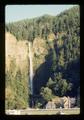 Multnomah Falls from parking area, Multnomah County, Oregon, July 1973