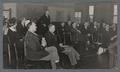 Seated officers attending lecture, circa 1942