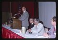 Ritchie Cowan speaking, Oregon, 1975