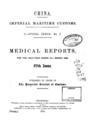 Medical Reports for the Half Year Ended 31st March, 1899