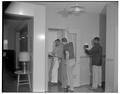 Using the phone in the new men's residence co-op, September 1954