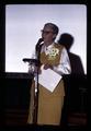 Dorothy Weswig speaking at Women of Achievement banquet, Corvallis, Oregon, circa 1971