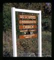 Westwood Community Church sign, Philomath, Oregon, circa 1971