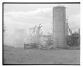 Beef barn fire aftermath, September 1947