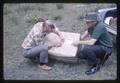 Robert Every and Paul Bergman unpacking tansy ragwort parasites, 1966