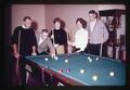 Students playing billiards, circa 1965