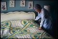 82 x 112 inch New York Beauty quilt by Mrs. J. Groat 1929. Quilted by Emma Groat