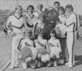 Benny Beaver with the OSU cheering squad