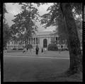 Students passing through the Memorial Union quad, Summer 1962