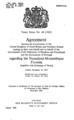 Agreement between the Government of the United Kingdom and Northern Ireland (acting on their behalf and on behalf of the Government of the Federation of Rhodesia and Nyasaland) and the Government of Portugal regarding the Nyasaland-Mozambique Frontier.