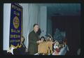 Glen Roy introducing Robert Henderson at Rotary Club, Salem, Oregon, December 1974