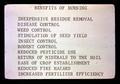 Benefits of Burning presentation slide, November 1973