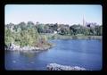 River and church, Arnprior, Ontario, Canada, 1989