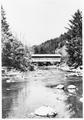 Side view of the upper covered bridge across Drift Creek in T.13S, R.10W, Sec7, SE 1/4 of NW 1/4 northeast of Waldport (2)