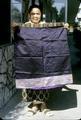 29 x 24 inch silk woven skirt made in Laos by Mrs. Thongkam Rangsith, called a 'sin'