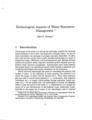 Technological Aspects of Water Resources Management