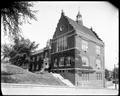 Rear view of Portland Academy, with Hall St. in foreground.