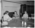 Mrs. Lucile McDonald, feature writer for Seattle Times and guest of honor at Theta Sigma Phi chop-chop, January 1959