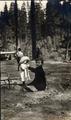 Two children in a park in Eugene, circa 1915