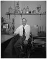 Paul Ellikerr, Head of Bacteriology, winner of Borden $1000 grant, June 1954