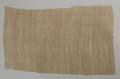 Textile fragment of hand-spun, hand-woven fine beige linen
