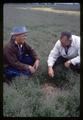 Carey Strome and William O. Lee in weed-controlled grass plot, Corvallis, Oregon, circa 1965