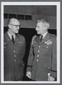 Two officers in dress uniforms, ROTC visit to Ft. Lewis, April 1963