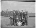 Naval review at graduation, June 1957